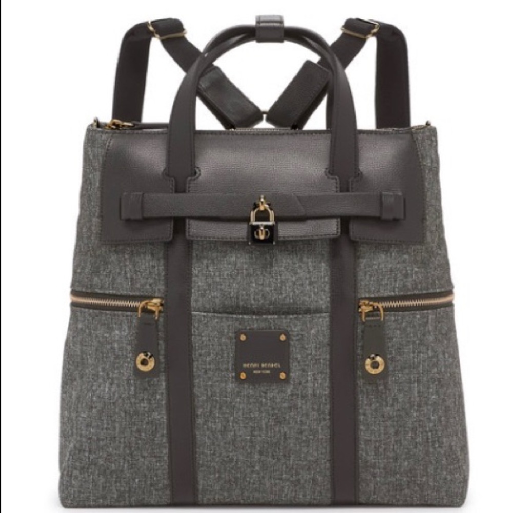 Henri Bendel Jetsetter Canvas Tweed Backpack